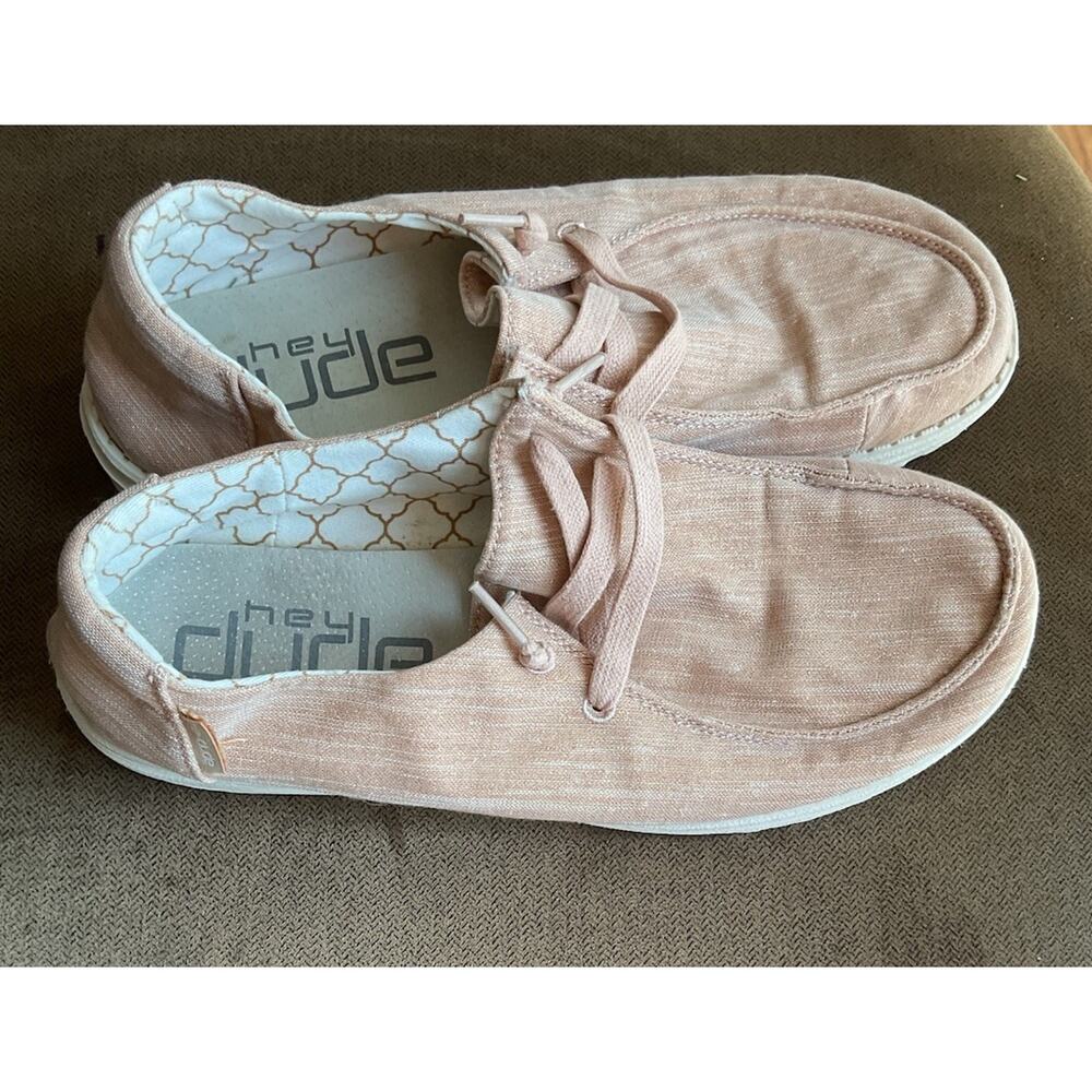 Hey Dude Wendy Sparkling Rose Women’s Size 9 Slip On Loafers Casual Shoes - Picture 3 of 8